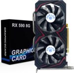 Radeon RX 590 8GB GME Graphics Card, 2304SP GDDR5 256 Bit PCIE 3.0X16 Computer Gaming Gpu, Dual Freeze Fans Video Card with HDMI/DP/DVI Ports Support 8K - Image 2