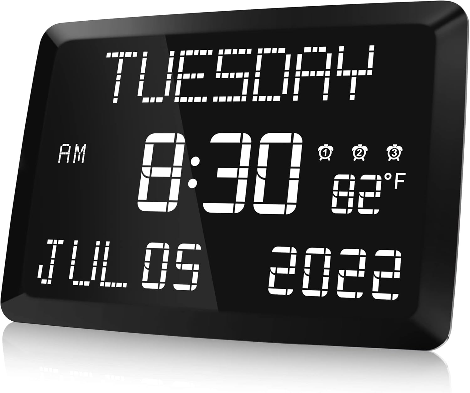 Raynic-Digital-Clock-11.5-Large-Display-Calendar-Clock-with-Day-and-Date-Indoor-Temperature-Adjustable-Brightness-Snooze1224H-DST-for-Home-Office-Elderly.jpg Raynic Digital Clock, 11.5" Large Display Calendar Clock with Day and Date, Indoor Temperature, Adjustable Brightness, Snooze,12/24H, DST for Home, Office, Elderly - Image 2