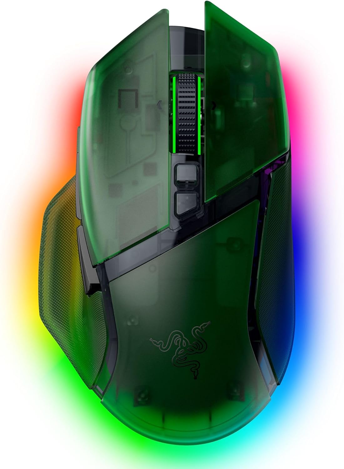 Razer-Basilisk-V3-Pro-35K-Wireless-Gaming-Mouse-HyperScroll-Tilt-Wheel-35K-DPI-Optical-Sensor-Gen-2-13-Customizable-Controls-RGB-Optical-Switches-Gen-3-Up-to-140-Hr-Battery-Phantom-Green.jpg Razer Basilisk V3 Pro 35K Wireless Gaming Mouse: HyperScroll Tilt Wheel - 35K DPI Optical Sensor Gen 2-13 Customizable Controls - RGB - Optical Switches Gen 3 - Up to 140 Hr Battery - Phantom Green - Image 2