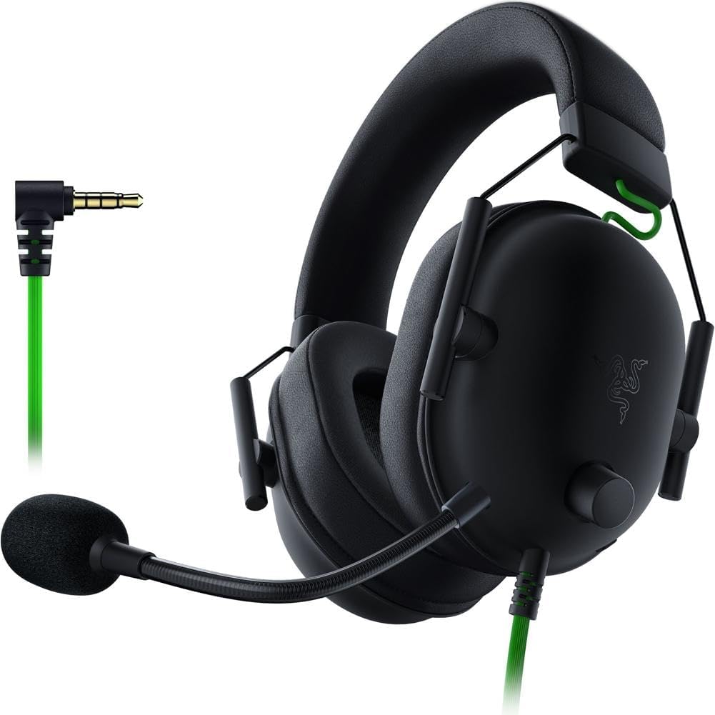 Razer-BlackShark-V2-X-Gaming-Headset-7.1-Surround-Sound-50mm-Drivers-Memory-Foam-Cushion-For-PC-PS4-PS5-Switch-3.5mm-Audio-Jack-Black.jpg Razer BlackShark V2 X Gaming Headset: 7.1 Surround Sound - 50mm Drivers - Memory Foam Cushion - For PC, PS4, PS5, Switch - 3.5mm Audio Jack - Black - Image 2