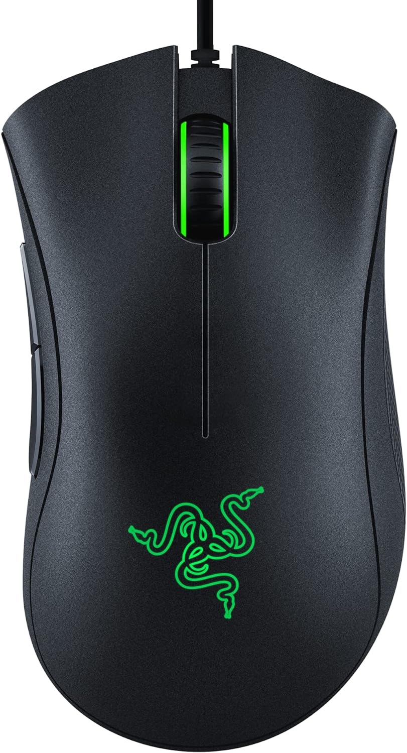 Razer-DeathAdder-Essential-Gaming-Mouse-6400-DPI-Optical-Sensor-5-Programmable-Buttons-Mechanical-Switches-Rubber-Side-Grips-Classic-Black.jpg Razer DeathAdder Essential Gaming Mouse: 6400 DPI Optical Sensor - 5 Programmable Buttons - Mechanical Switches - Rubber Side Grips - Classic Black - Image 2