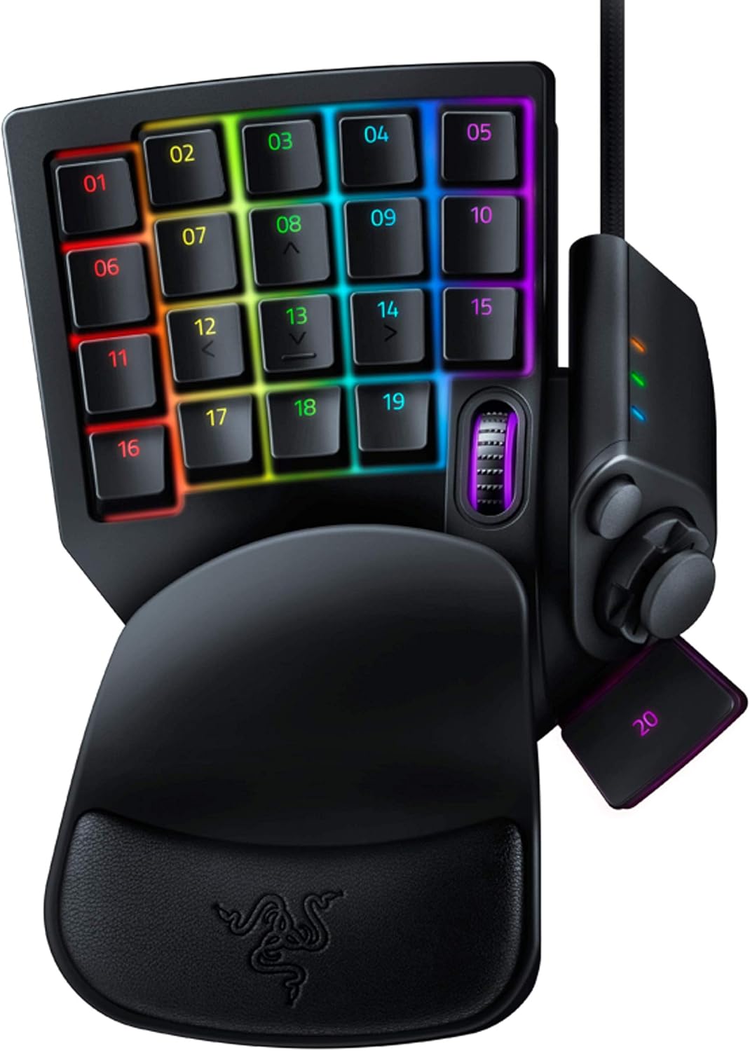 Razer-Tartarus-V2-Gaming-Keypad-Mecha-Membrane-Key-Switches-One-Handed-Keyboard-32-Programmable-Keys-Customizable-Chroma-RGB-Lighting-Programmable-Macros-Snap-Tap-Black.jpg Razer Tartarus V2 Gaming Keypad: Mecha Membrane Key Switches - One Handed Keyboard - 32 Programmable Keys - Customizable Chroma RGB Lighting - Programmable Macros - Snap Tap - Black - Image 2