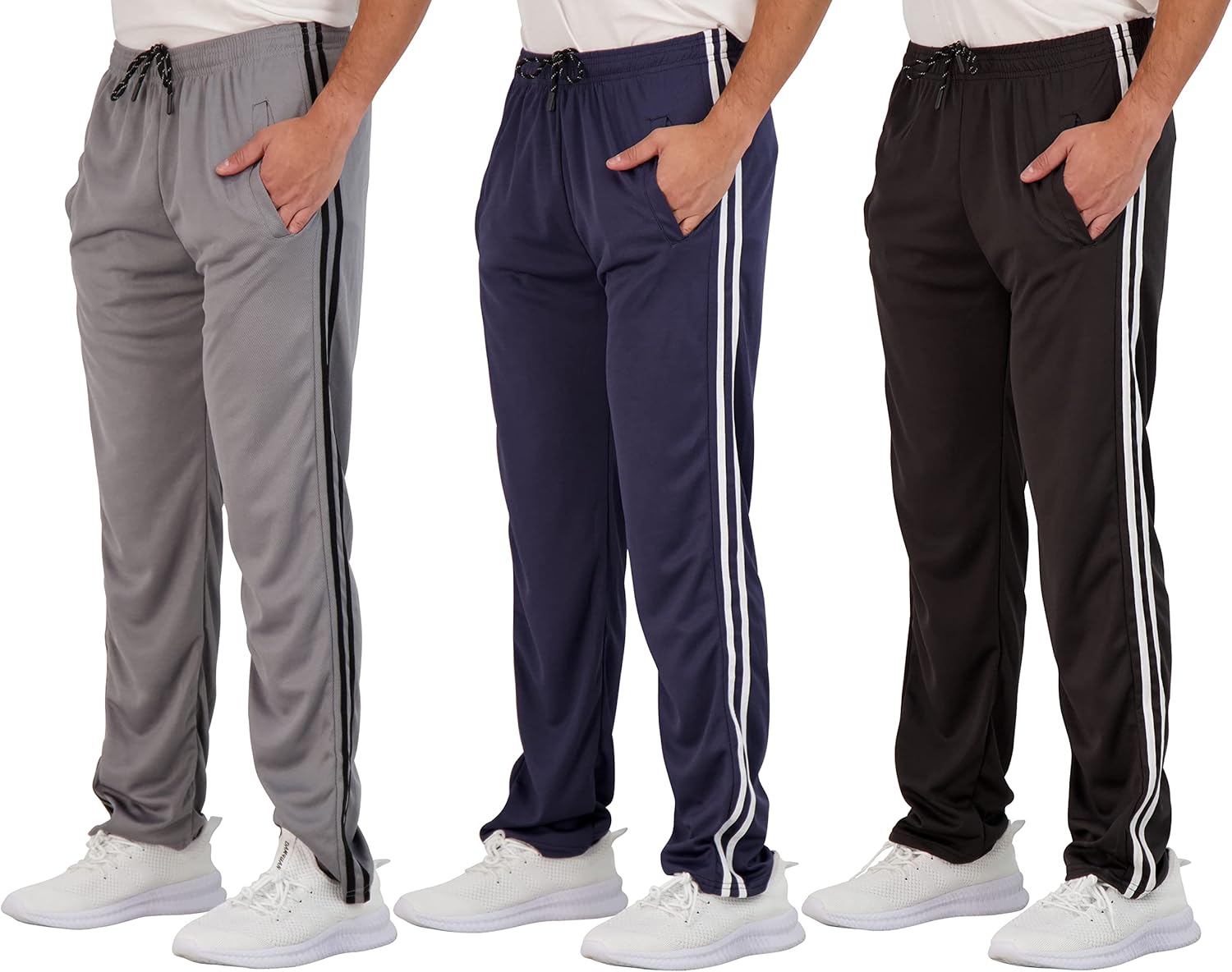 Real-Essentials-3-Pack-Mens-Mesh-Athletic-Gym-Workout-Lounge-Open-Bottom-Sweatpants-with-Pockets-Available-in-Big-Tall.jpg Real Essentials 3 Pack: Men's Mesh Athletic Gym Workout Lounge Open Bottom Sweatpants with Pockets (Available in Big & Tall) - Image 2