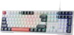 Redragon K668 RGB Gaming Keyboard, 108 Keys Wired Mechanical Keyboard w/Extra 4 Hotkeys, Sound Absorbing Foams, Upgraded Hot-swappable Socket, Mixed Color Keycaps x 2 Sets, Red Switch - Image 2