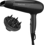 Remington Damage Protection Hair Dryer with Ceramic Ionic Tourmaline Technology, Black, Diffuser and Concentrator, 3 Piece Set - Image 2