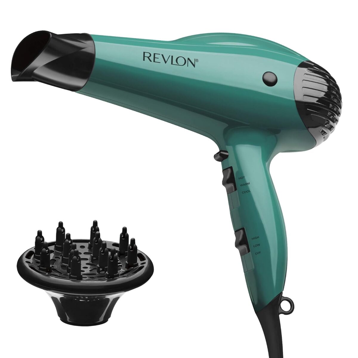 Revlon Volume Booster Hair Dryer | 1875W for Voluminous Lift and Body, (Green) - Image 2