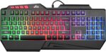 Rii RK202 RGB Gaming Keyboard Multiple Color Rainbow LED Backlit USB Wired Gaming Keyboard with Wrist Rest for Windows & Mac PC Gamers (Black) - Image 2