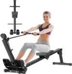 Rowing Machine for Home Use, LUBBYGIM Rowing Machine Foldable Rower with LCD Monitor - Hyper-Quiet & Smooth - 2024 Upgraded Version with 300LBS Loading Capacity - Image 2