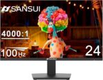 SANSUI Monitor 24 inch 100Hz Computer Monitor丨FHD 1080P PC Monitor丨HDMI丨FreeSync丨HDR丨Earphone Jack丨 Ergonomic Tilt for Home and Office - Image 2