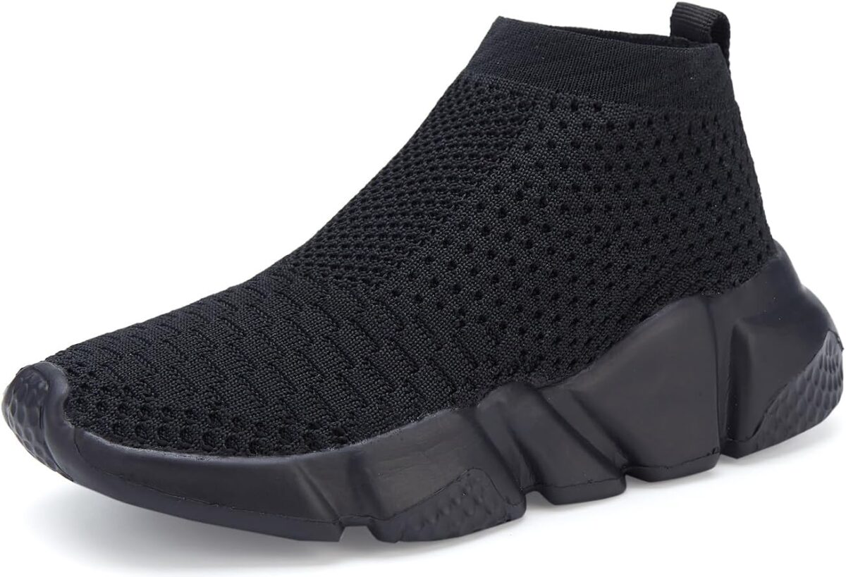 Santiro Boys Shoes Girls Sock Shoes Breathable Knit Slip On Shoes - Image 2