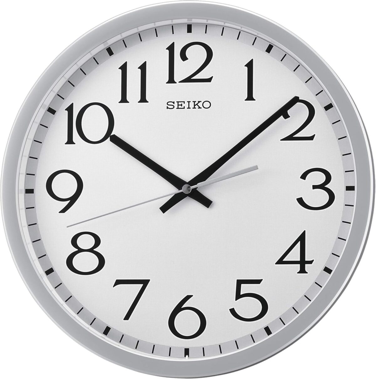 Seiko 12 Inch Easy Read Numerals Wall Clock with Quiet Sweep Second Hand - Image 2
