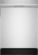 Sharp SDW6504MS Stainless Steel Dishwasher, 24-inch Pocket Handle, 52 dB, Hybrid Tub, 12 Place Settings, 5 Cycles, Heated Dry - Image 2
