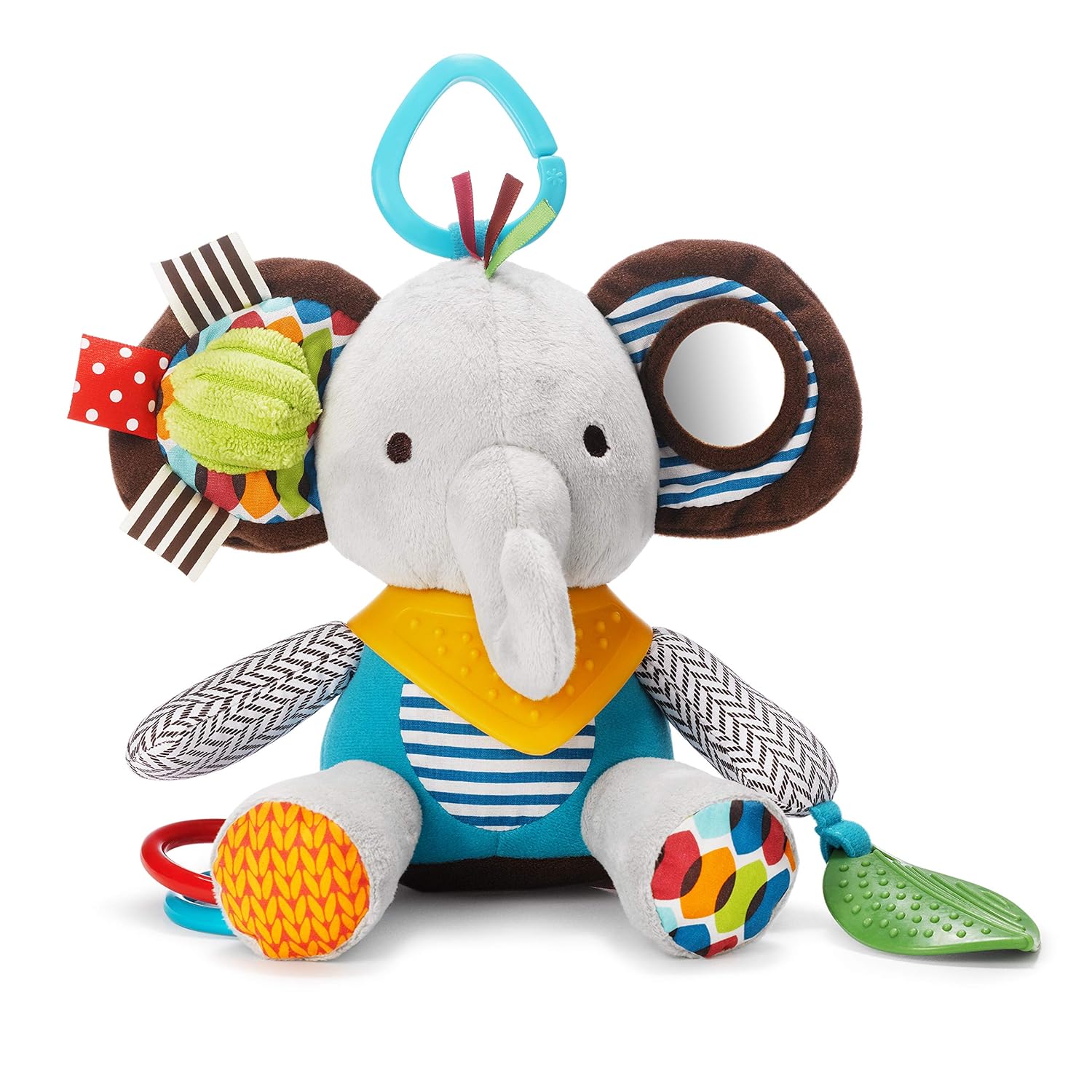 Skip-Hop-Bandana-Buddies-Baby-Activity-and-Teething-Toy-with-Multi-Sensory-Rattle-and-Textures-Elephant.jpg Skip Hop Bandana Buddies Baby Activity and Teething Toy with Multi-Sensory Rattle and Textures, Elephant - Image 2
