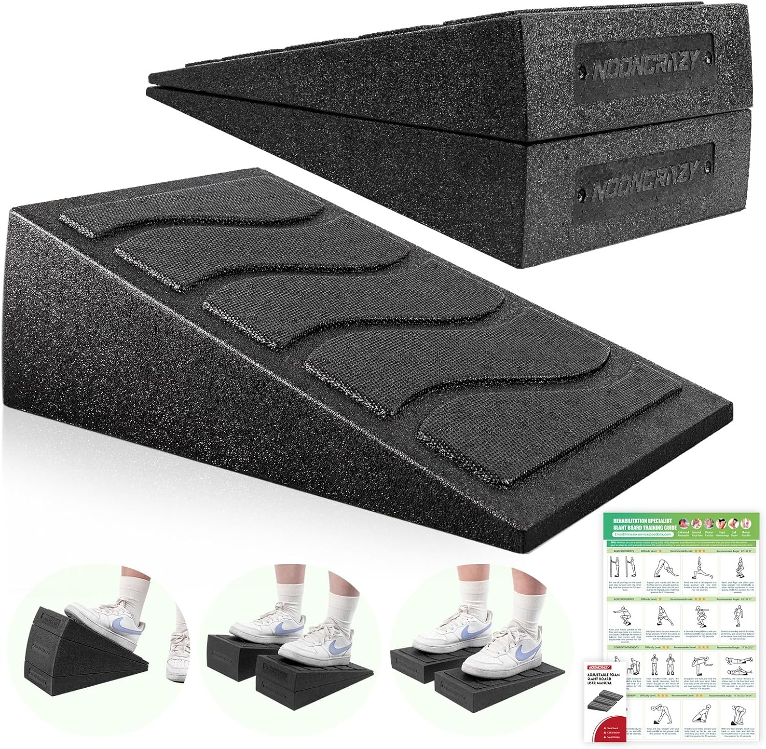 Slant-Board-for-Calf-Stretching-5-Adjustable-Angles-Incline-Board-for-Squat-Wedge-480-lbs-Weight-Capacity-Calf-Stretch-Yoga-Foam-Wedge-for-Exercise-Squat-Ankle-Mobility-Physical-Therapy.jpg Slant Board for Calf Stretching, 5 Adjustable Angles Incline Board for Squat Wedge, 480 lbs Weight Capacity Calf Stretch Yoga Foam Wedge for Exercise, Squat, Ankle Mobility & Physical Therapy - Image 2