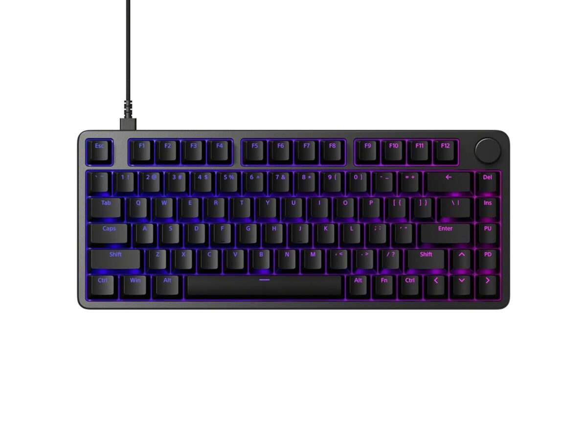 Sony INZONE KBD-H75 75% Wired Aluminum Chassis Gaming Keyboard, Hall-Effect Switch, Rapid Trigger, Adjustable Actuation Point, 8000 Hz Polling Rate, RGB Lighting, Volume Dial - Image 2