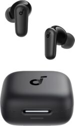 Soundcore P30i by Anker Noise Cancelling Earbuds, Strong and Smart Noise Cancelling, Powerful Bass, 45H Playtime, 2-in-1 Case and Phone Stand, IP54, Wireless Earbuds, Bluetooth 5.4 (Black) - Image 2