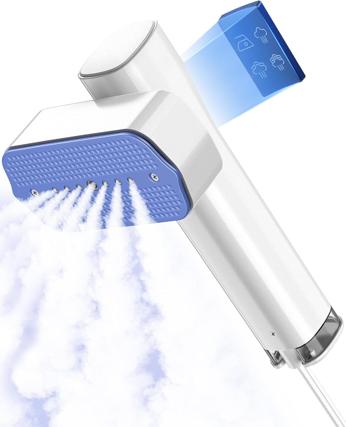 Steamer for Clothes, Portable Handheld Travel Steamer, Clothing Wrinkles Remover for Gament Steam, 1100W Powerful 2 In 1 Steamer&Iron, 100mL Water Tank Capacity, for 120V Home, Office, Travel - Image 2