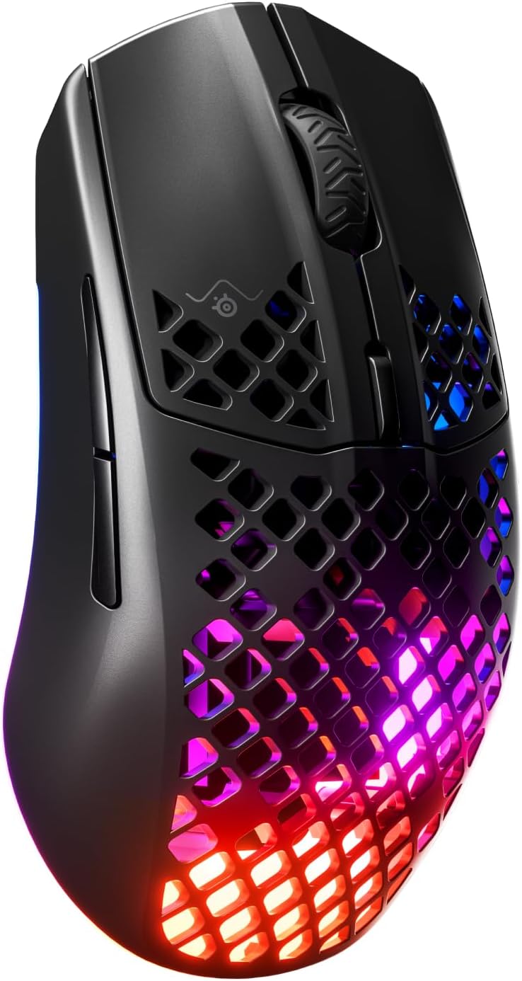 SteelSeries-Aerox-3-Wireless-Holey-RGB-Gaming-Mouse-Ultra-lightweight-Water-Resistant-Design-18K-DPI-TrueMove-Air-Optical-Sensor-Onyx.jpg SteelSeries Aerox 3 Wireless - Holey RGB Gaming Mouse - Ultra-lightweight Water Resistant Design - 18K DPI TrueMove Air Optical Sensor- Onyx - Image 2