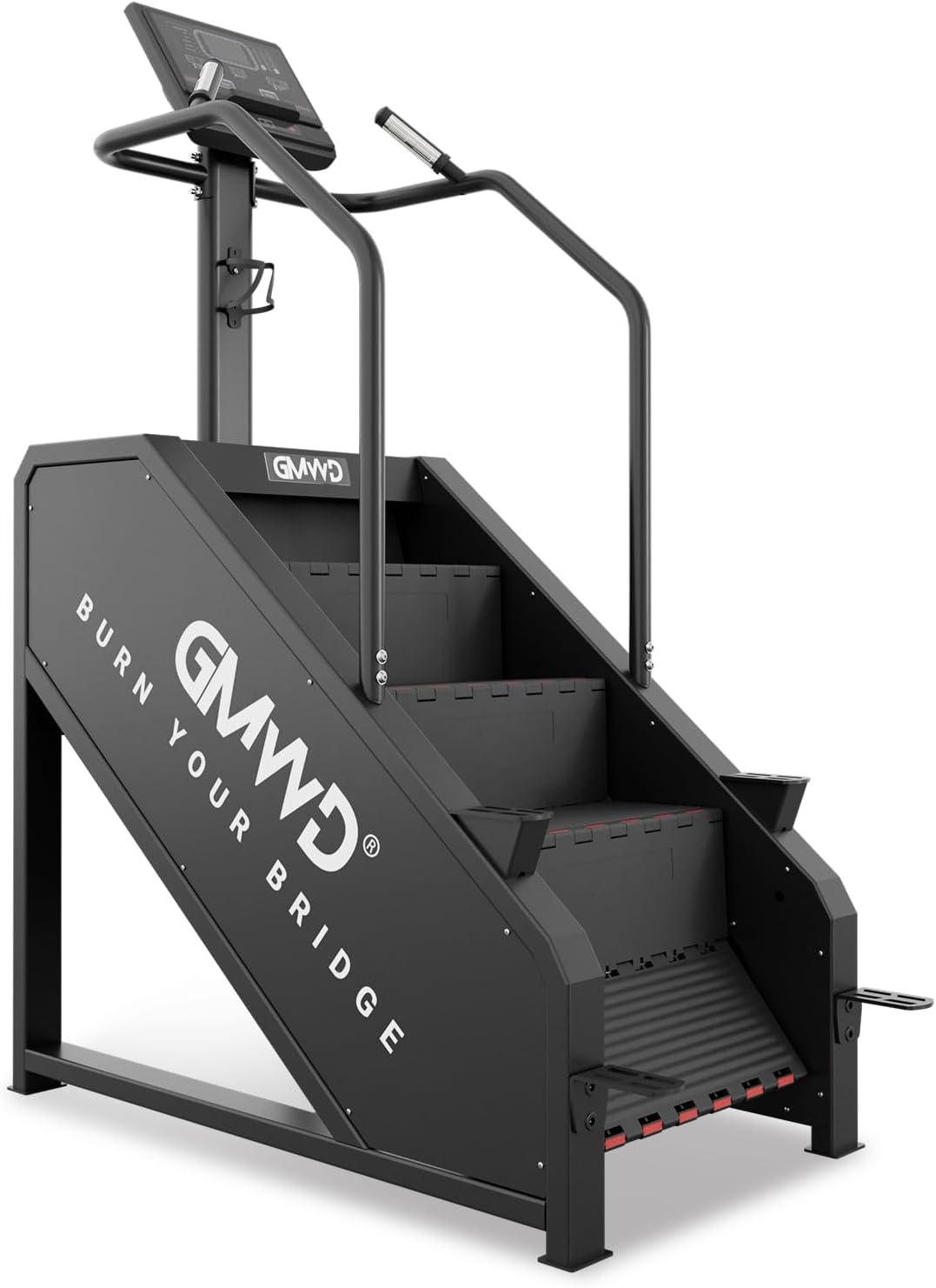 Stepper-Machine-GMWD-Stair-Climber-with-LED-Screen-Commercial-Grade-Stair-Stepper-Exercise-Machine-with-15-Resistance-Levels-441LBS-24-164-StepsMinute-Black.jpg Stepper Machine, GMWD Stair Climber with LED Screen, Commercial Grade Stair Stepper Exercise Machine with 15 Resistance Levels, 441LBS, 24-164 Steps/Minute, Black - Image 2