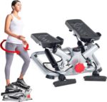 Sunny Health & Fitness Mini Steppers for Exercise at Home, Stair Step Workout Machine, Full Body Cardio Equipment, with Optional Free SunnyFit App Connection and Resistance Band - Image 2