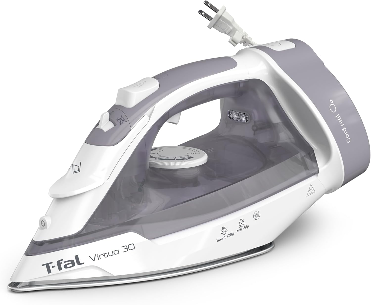 T-Fal-Virtuo-Steam-Iron-for-Clothes-with-Retractable-Cord-Portable-Iron-and-Steamer-for-Clothes-Ceramic-Nonstick-Soleplate-1500-Watts-Anti-Drip-Auto-Off-Scratch-Resistant-Grey.jpg T-Fal Virtuo Steam Iron for Clothes with Retractable Cord, Portable Iron and Steamer for Clothes, Ceramic Nonstick Soleplate, 1500 Watts, Anti-Drip, Auto-Off, Scratch Resistant, Grey - Image 2