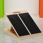 TEMI Slant Board for Calf-Stretching - Wooden Incline Wedge Stretcher for Squats, Foot & Ankle Mobility, Portable Fitness Equipment, Balance Block for Heel Stretch - Image 2