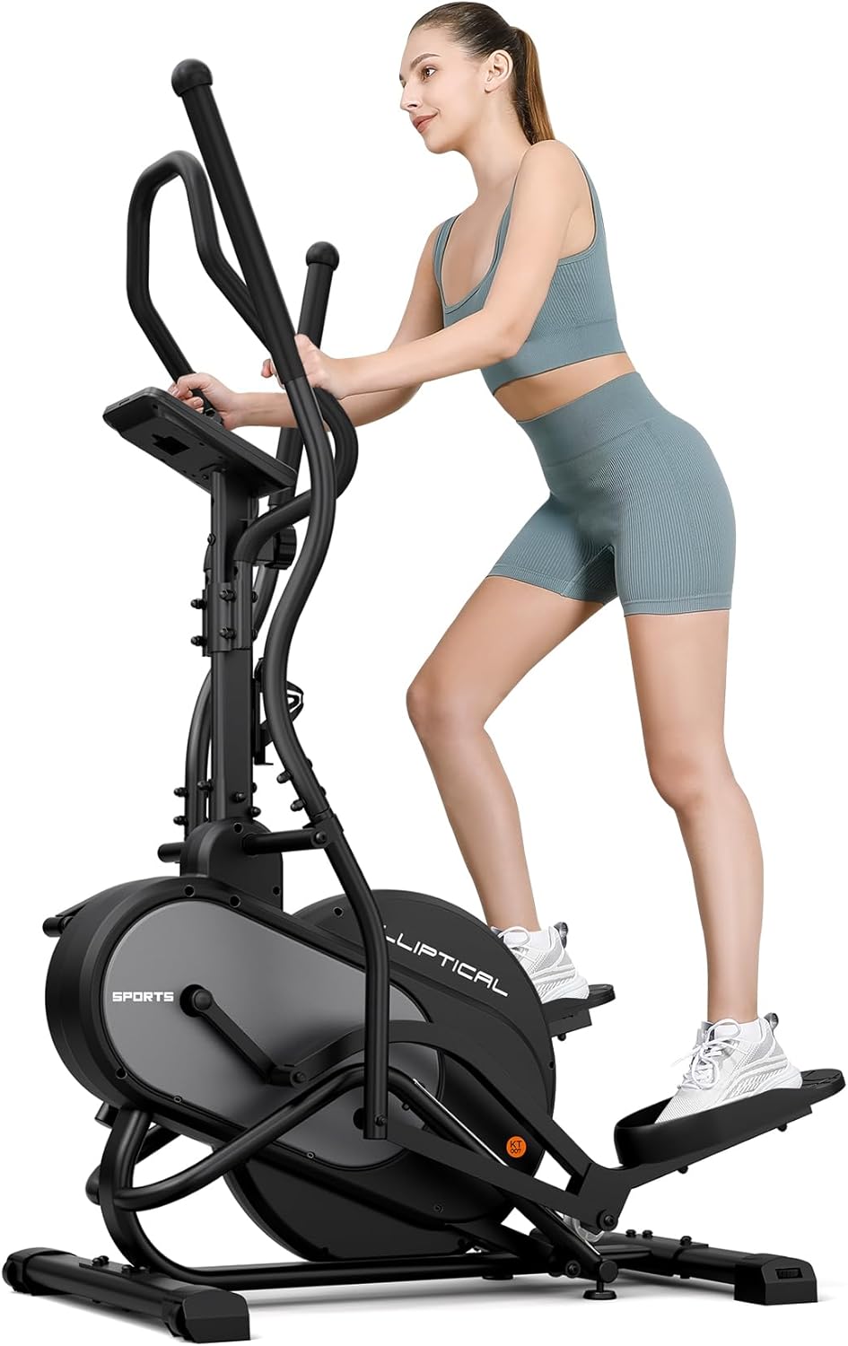 THERUN-Elliptical-Exercise-Machine-3-in-1-Cardio-Climber-Stepping-Elliptical-Machine-for-Home-Stair-Stepper-Elliptical-Training-Machines-w16-Levels-Resistance-Pulse-Sensor-LCD-Monitor.jpg THERUN Elliptical Exercise Machine, 3-in-1 Cardio Climber Stepping Elliptical Machine for Home, Stair Stepper Elliptical Training Machines w/16 Levels Resistance, Pulse Sensor, LCD Monitor - Image 2