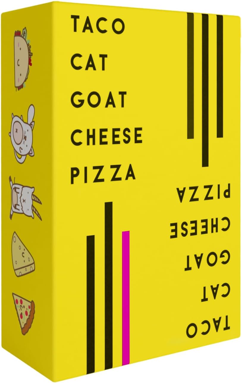 Taco-Cat-Goat-Cheese-Pizza-Card-Game-–-Wildly-Entertaining-Easy-To-Learn-Great-for-Adults-Teens-Kids-and-Families-Card-Games-and-Board-Games-for-Family-Game-Night-10-Min-Age-7-2-8-Players.jpg Taco Cat Goat Cheese Pizza Card Game – Wildly Entertaining & Easy To Learn - Great for Adults, Teens, Kids and Families - Card Games and Board Games for Family Game Night - 10 Min, Age 7+, 2-8 Players - Image 2