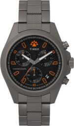 Timex Men's Expedition North Field 43mm Watch - Titanium Bracelet Black Dial Titanium Case - Image 2