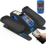 Under Desk Elliptical Machine, Electric Ellipse Leg Exerciser for Senior, Quiet and Compact Electric Seated Pedal for Home with Display Monitor, Remote Control and 12 Adjustable Speeds - Image 2