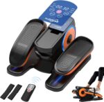 Under Desk Elliptical Machine, Ellipse Leg Exerciser as Seen on Tv for Seniors Adults with 12 Adjustable Speed, Quiet & Portable Seated Pedal Exerciser with Remote Control & Non-Slip Foot Straps - Image 2