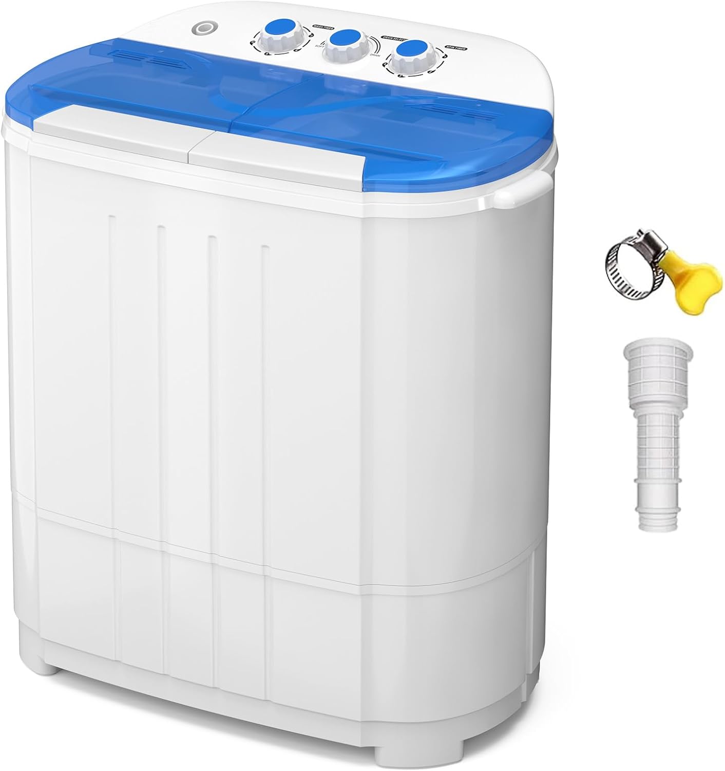 VCJ-Portable-Washing-Machine-Twin-Tub-Washing-Machine-Laundry-Compact-Washer-spinner-Combo-with-14lbs-capacity-9Lbs-Washer-and-5Lbs-Spinner-dryer-for-Apartments-RVs-and-Dorms.jpg VCJ Portable Washing Machine, Twin Tub Washing Machine Laundry Compact Washer spinner Combo with 14lbs capacity, 9Lbs Washer and 5Lbs Spinner dryer for Apartments RVs and Dorms - Image 2