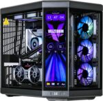 Velztorm LCD Black Praetix Custom Built Y70 Touch Gaming Desktop (Radeon RX 7900 XT 20GB (Beats 4080), Liquid Cooled Intel i9-14900K, 32GB DDR5, 512GB PCIe SSD+2TB HDD, 1000W PSU, WiFi 6E, Win10Pro) - Image 2
