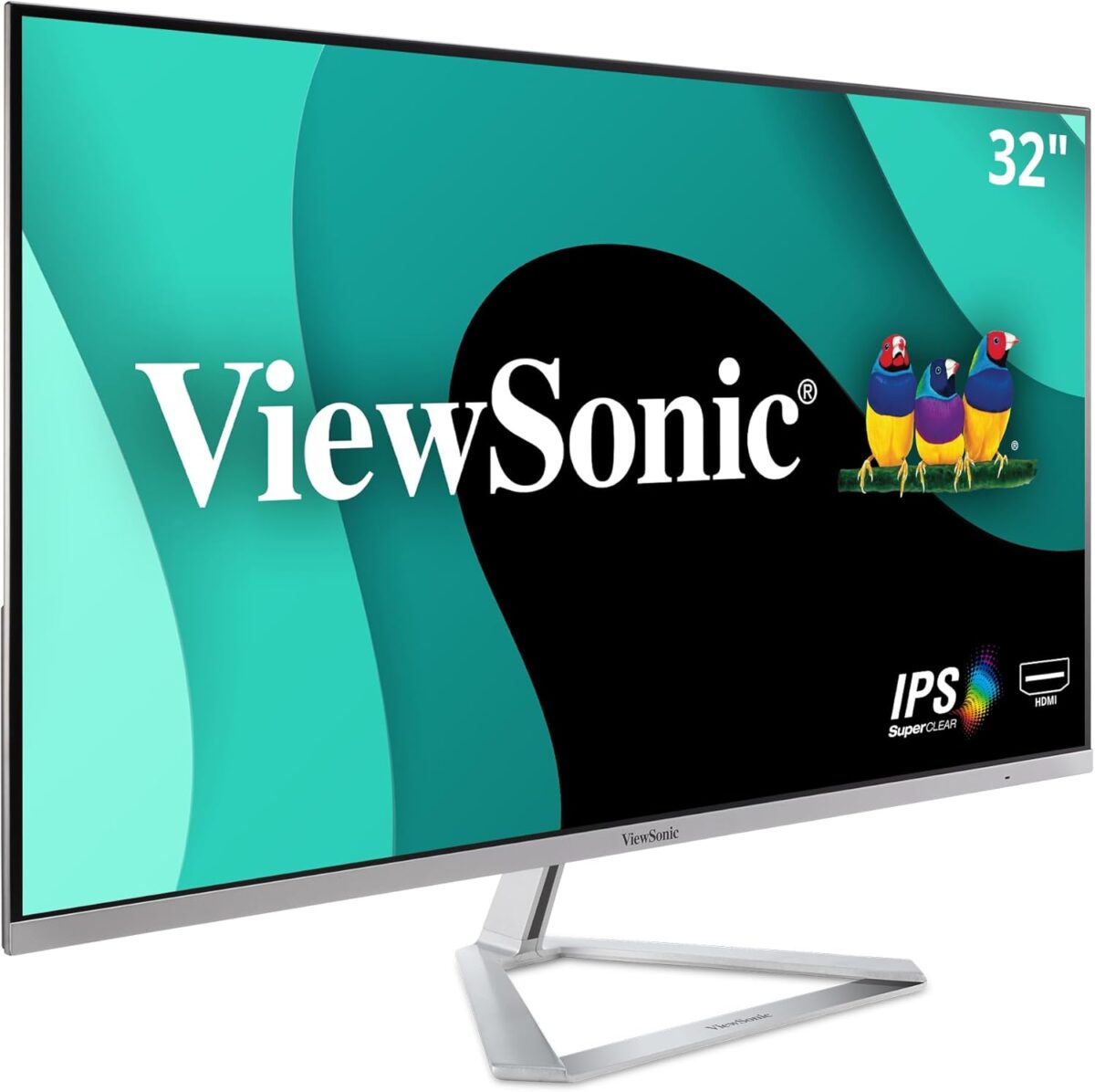 ViewSonic VX3276-MHD 32 Inch 1080p Widescreen IPS Monitor with Ultra-Thin Bezels, Screen Split Capability HDMI and DisplayPort - Image 2