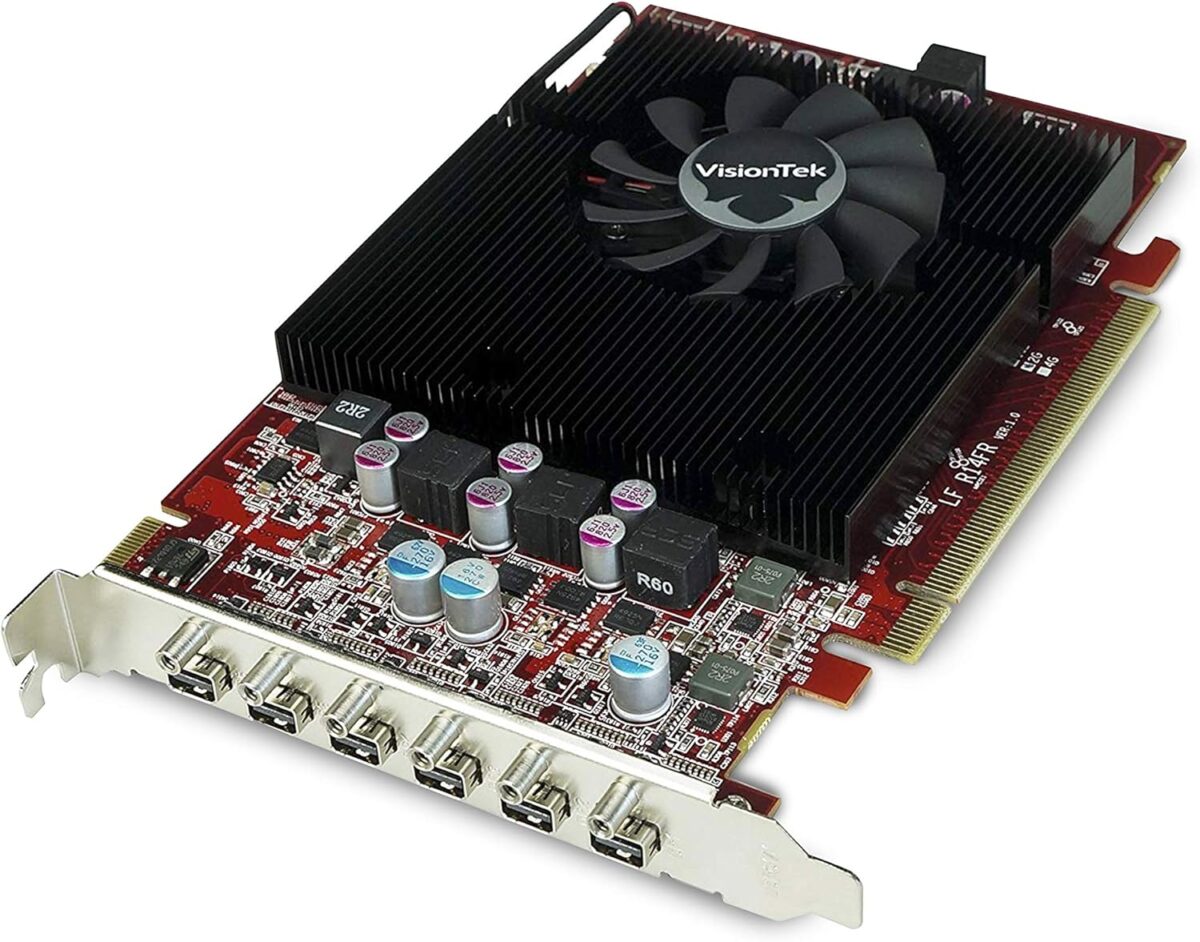 VisionTek Radeon HD 7750 2GB GDDR5 – 4K Resolution Support Graphics Card – Support up to 6 Monitors with Mini DisplayPort Outputs – AMD Eyefinity 2.0 – Suitable Graphics Card for Gaming PC - Image 2