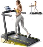 Walking Pad Treadmill with 12% Incline, 4 in 1 Folding Treadmill for Home/Office with Handle Bar, 2.5HP Under Desk Treadmills Portable Walking Pad with App & Bluetooth Speaker, 0.6-10MPH - Image 2