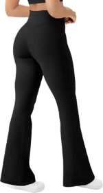 Women's Yoga Pants Bootcut Flare Leggings Flared Bell Bottom Leggings High-Waisted Workout Pants Tummy Control - Image 2