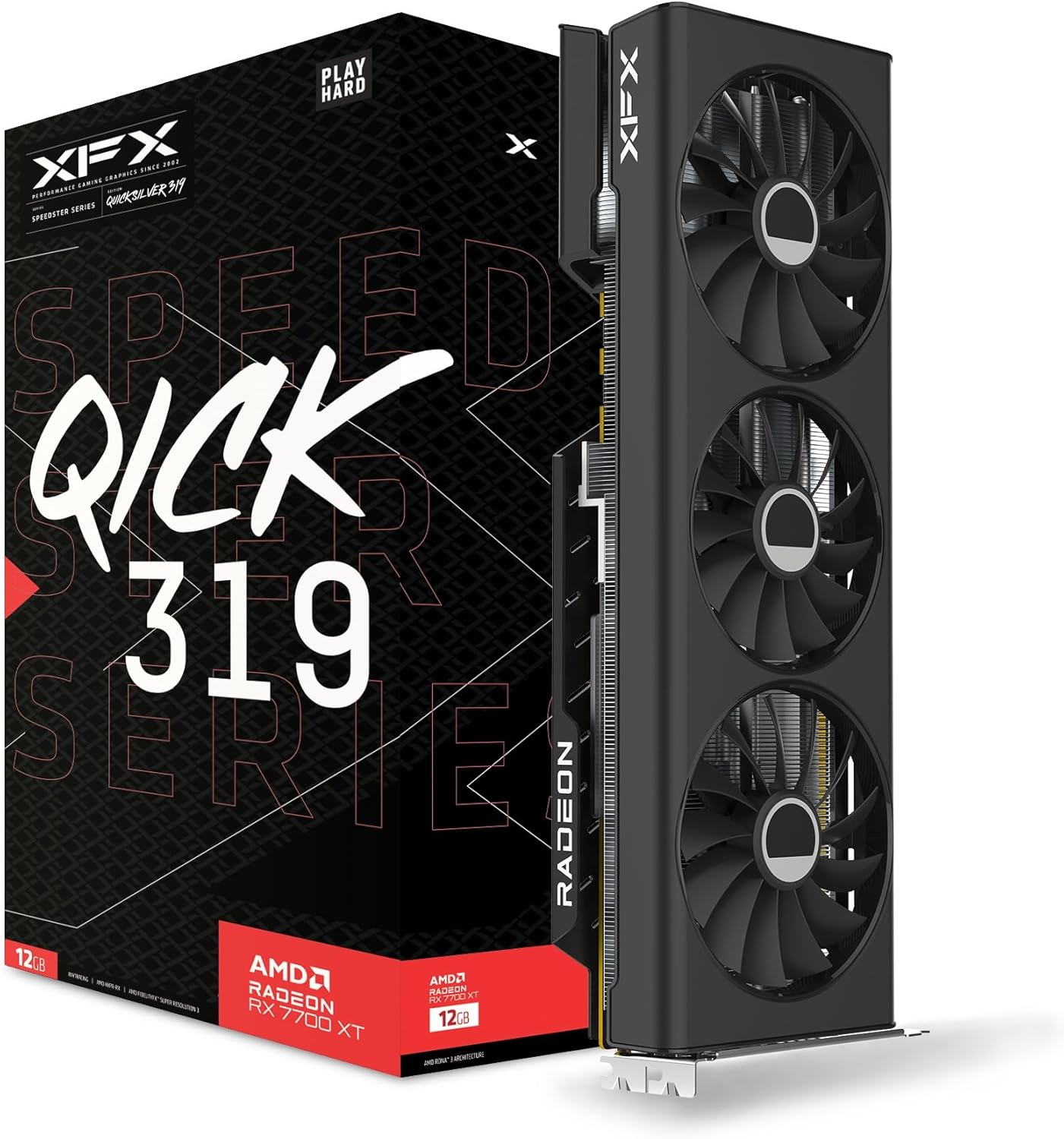 XFX-Speedster-QICK319-RX-7700-XT-Black-Gaming-Graphics-Card-12GB-GDDR6-HDMI-3xDP-AMD-RDNA-3-RX-77TQICKB9.jpg XFX Speedster QICK319 RX 7700 XT Black Gaming Graphics Card 12GB GDDR6 HDMI 3xDP, AMD RDNA 3 RX-77TQICKB9 - Image 2