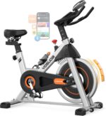 YOSUDA Exercise Bike, Brake Pad Stationary Bike for Home with Exclusive App, Magnetic Indoor Cycling Bike with 300 lb Weight Capacity, Low Noise, Tablet Holder and Fitness Courses for Weight Loss - Image 2