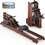 YOSUDA Water Rowing Machines for Home Use- Foldable Rower Machine 400LBS Weight Capacity with Dedicated Monitor & Bluetooth APP, Comfortable Seat - Image 2