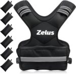 ZELUS Weighted Vest for Men and Women | 4-10lb/11-20lb/20-32lb Vest with 6 Ironsand Weights for Home Workouts | Adjustable Body Weight Vest Exercise Set for Cardio and Strength Training - Image 2