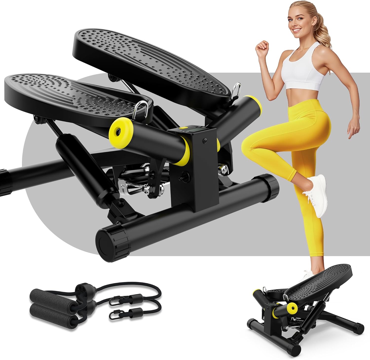 ZIWWVY-Mini-Twist-Stepper-Stepper-Machine-with-330LBS-Weight-Capacity-Mini-Stepper-for-Full-Body-Workout-Adjustable-Step-Height-Smooth-and-Quiet-Step-Machine-for-Men-Women.jpg ZIWWVY- Mini Twist Stepper, Stepper Machine with 330LBS Weight Capacity, Mini Stepper for Full Body Workout, Adjustable Step Height, Smooth and Quiet, Step Machine for Men Women - Image 2