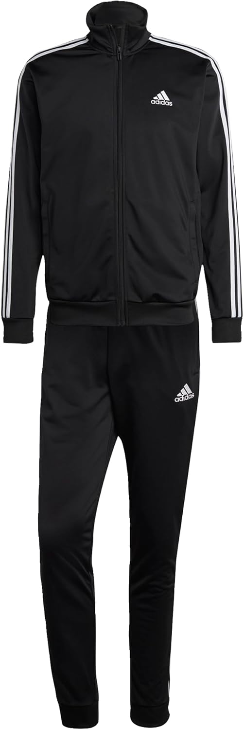 adidas-Mens-Basic-3-Stripes-Tricot-Track-Suit.jpg adidas Men's Basic 3-Stripes Tricot Track Suit - Image 2