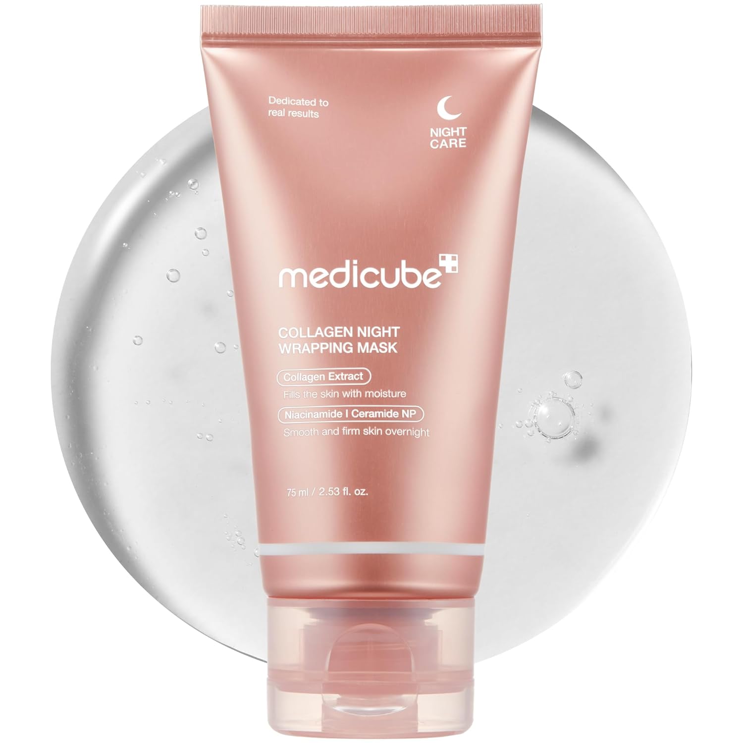 medicube-Collagen-Overnight-Wrapping-Peel-Off-Facial-Mask-Pack-Elasticity-Hydration-Care-Reduces-Sagging-Dullness-Hydrolyzed-Collagen-For-Glowing-Skin-Korean-Skin-Care-2.53-fl.oz_.jpg medicube Collagen Overnight Wrapping Peel Off Facial Mask Pack - Elasticity & Hydration Care, Reduces Sagging & Dullness - Hydrolyzed Collagen For Glowing Skin - Korean Skin Care, 2.53 fl.oz - Image 2