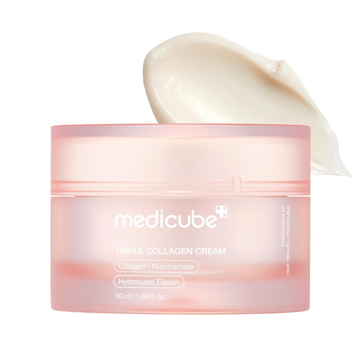 medicube Triple Collagen Cream - Hydrating & Firming Moisturizer with Hyaluronic Acid, Premium Elastin, Shea Butter - Wrinkle Care & Boosts Elasticity - Korean Skincare, 1.69 oz - Image 2