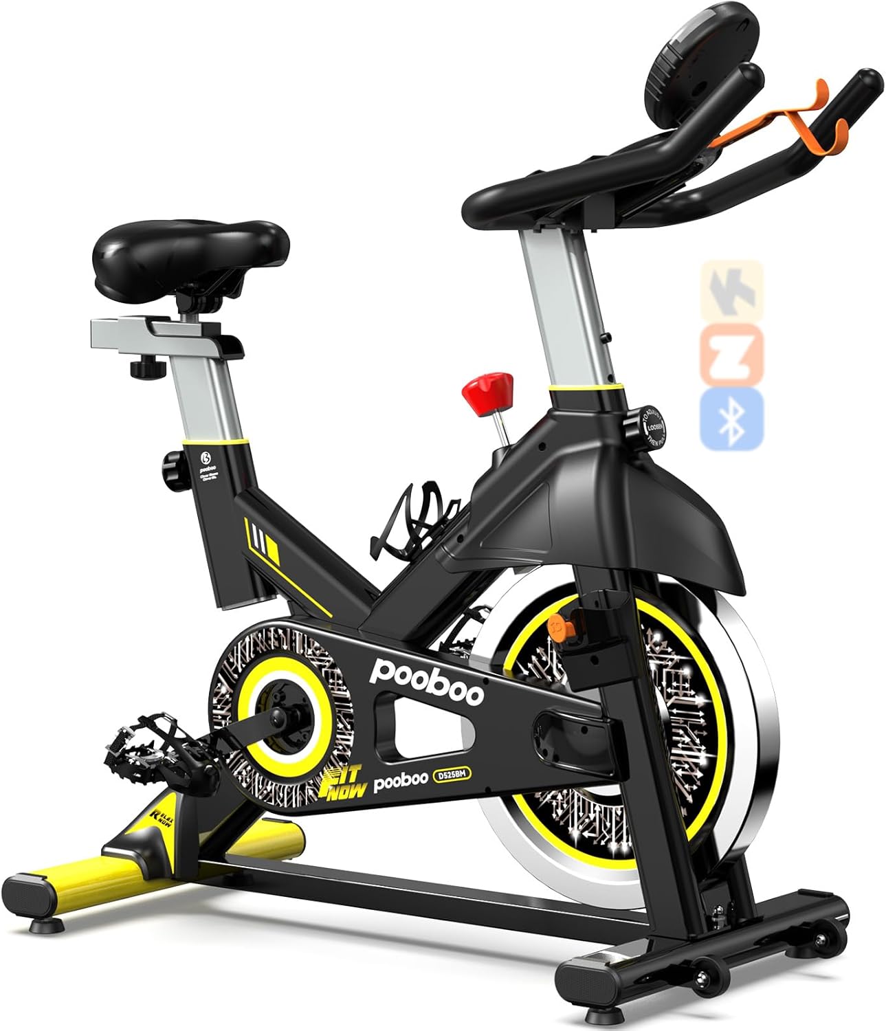 pooboo-Exercise-Bike-Adjustable-MagneticBrake-Pad-Resistance-Silent-Belt-Drive-Indoor-Cycling-Bike-for-Home-Cardio-Fitness-Stationary-Bike-with-350lbs300lbs-Weight-Capacity-Upgraded-Version-Seat.jpg pooboo Exercise Bike, Adjustable Magnetic/Brake Pad Resistance Silent Belt Drive, Indoor Cycling Bike for Home Cardio, Fitness Stationary Bike with 350lbs/300lbs Weight Capacity &Upgraded Version Seat - Image 2