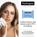 Neutrogena Makeup Remover Wipes Micellar Alcohol-Free Face Towelettes Remove Waterproof Mascara & Oil, Compostable 100% Plant-Based Cloth, Dermatologist & Ophthalmologist Tested, Twin Pack 2 x 25 ct - Image 3