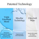 Neutrogena Makeup Remover Wipes Micellar Alcohol-Free Face Towelettes Remove Waterproof Mascara & Oil, Compostable 100% Plant-Based Cloth, Dermatologist & Ophthalmologist Tested, Twin Pack 2 x 25 ct - Image 7