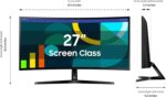 Samsung 27" Essential S3 (S36GD) Series FHD 1800R Curved Computer Monitor, 100Hz, Game Mode, Advanced Eye Comfort, HDMI and D-sub Ports, LS27D366GANXZA, 2024 - Image 4