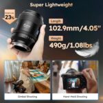 SIRUI Aurora 35mm F1.4 Full Frame Auto Focus Lens, Wide Angle Prime Lens for E Mount Cameras FX3, FX6, A7, A9 Series, A7R Series, A7S Series, ZV-E1, Black - Image 7
